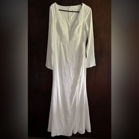 Lulus Romance for the Ages White Long Sleeve Maxi Dress - Picture 8 of 11